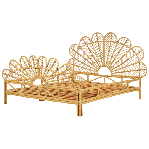Beliani Cama Rattanvime FLORENTINE Beliani Cama Rattanvime FLORENTINE