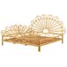 Beliani Cama Ratán FLORENTINE 187x207 Beliani Cama Ratán FLORENTINE 187x207 Marrón