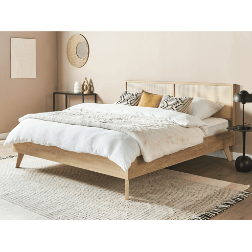 Beliani Cama Rattanvime, Aglomerado de madeira MONPAZIER