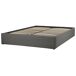 Beliani Cama con almacenaje sin cabecero Poliéster DINAN 167x214 Beliani Cama con almacenaje sin cabecero Poliéster DINAN 167x214 Gris Oscuro