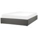 Beliani Cama con almacenaje sin cabecero Poliéster DINAN 167x214 Beliani Cama con almacenaje sin cabecero Poliéster DINAN 167x214 Gris Oscuro