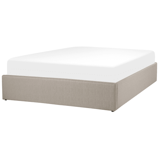 Cama baú sem cabeceira Tecido DINAN 140 x 200 cm Castanho claro