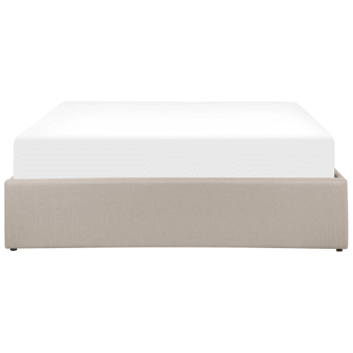 Cama baú sem cabeceira Tecido DINAN 140 x 200 cm Castanho claro