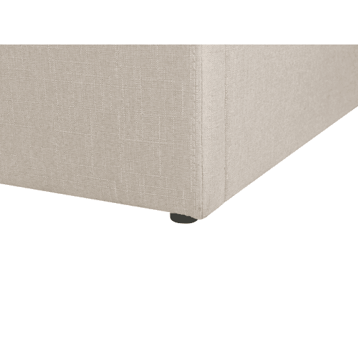 Cama baú sem cabeceira Tecido DINAN 140 x 200 cm Castanho claro
