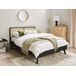 Beliani Cama Ratán, Tablero de partículas MONPAZIER 147x209 Beliani Cama Ratán, Tablero de partículas MONPAZIER 147x209 Negro