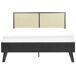 Beliani Cama Ratán, Tablero de partículas MONPAZIER 147x209 Beliani Cama Ratán, Tablero de partículas MONPAZIER 147x209 Negro