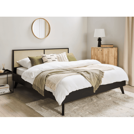 Beliani Cama Rattanvime, Aglomerado de madeira MONPAZIER