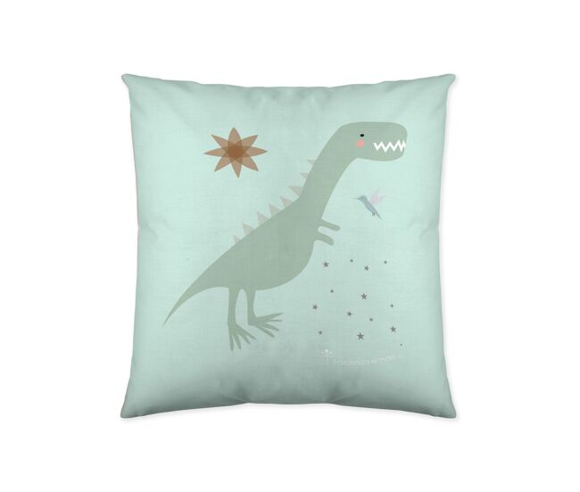 Funda de cojin vacio jurasic verde 40x40 cm