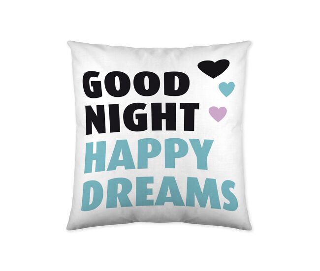 Funda de cojin vacio god natt 60x60 cm con impresión por ambas caras