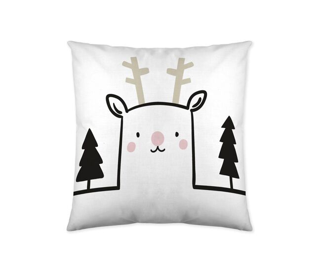 Funda de cojin vacio house animals 60x60 cm con impresión por ambas caras
