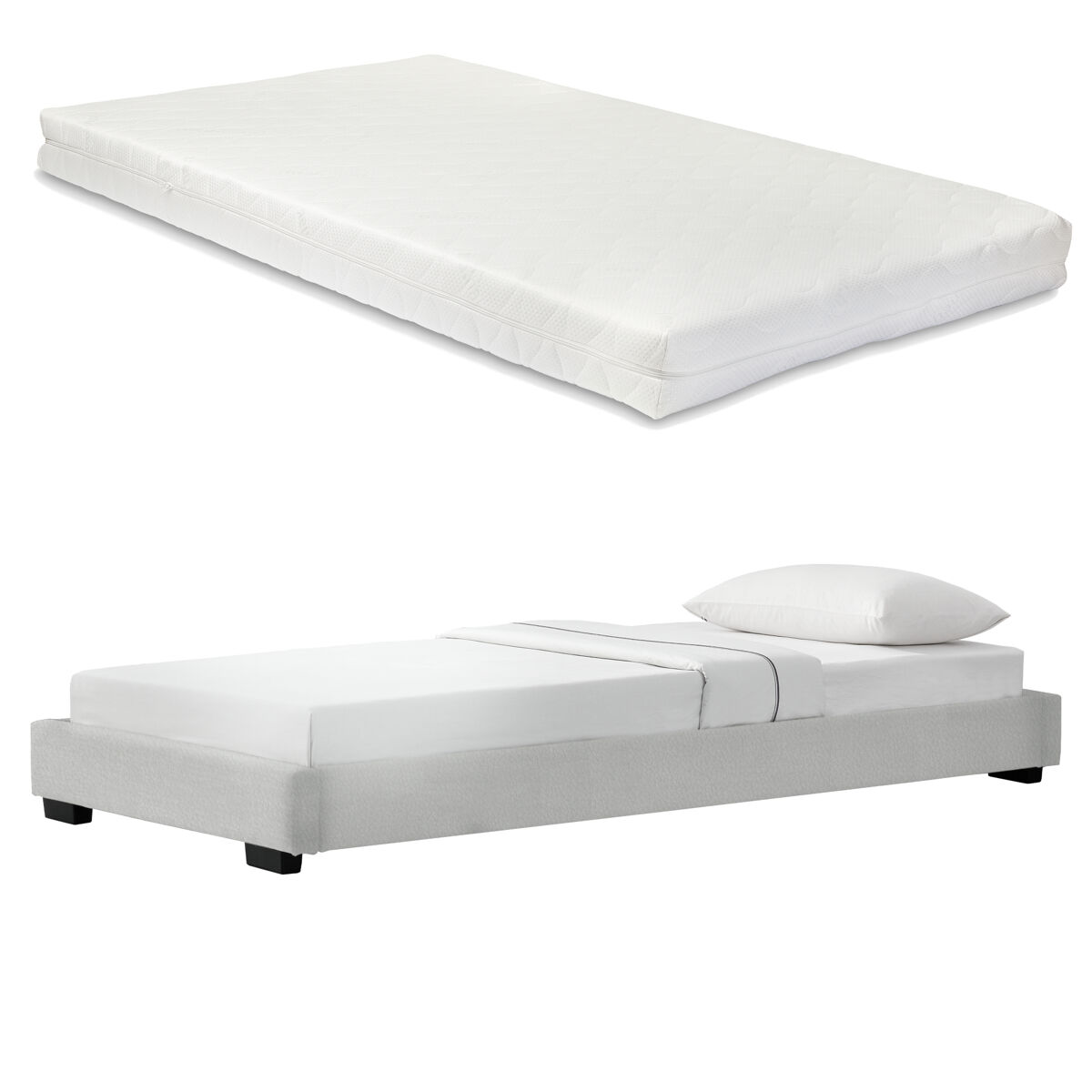 Cоrium Cama Individual tapizado en piel sintética 96x214