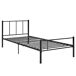 Cama individual Laos con somier - metal 96x208 Cama individual Laos con somier - metal 96x208 Negro