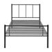 Cama individual Laos con somier - metal 96x208 Cama individual Laos con somier - metal 96x208 Negro