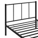 Cama individual Laos con somier - metal 96x208 Cama individual Laos con somier - metal 96x208 Negro