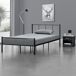 Cama individual Laos con somier - metal 121x209 Cama individual Laos con somier - metal 121x209 Negro