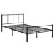 Cama individual Laos con somier - metal 121x209 Cama individual Laos con somier - metal 121x209 Negro