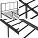 Cama individual Laos con somier - metal 121x209 Cama individual Laos con somier - metal 121x209 Negro