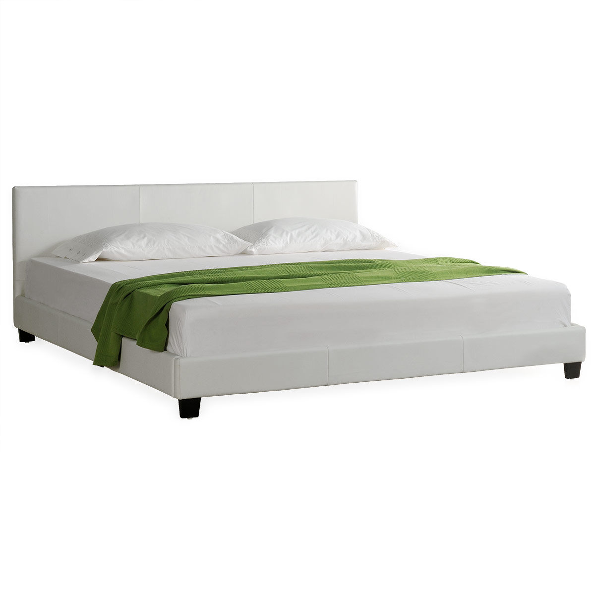[Corium] de matrimonio Albacete tapizada en piel sintética 149x210 Blanco