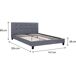 Cama "Julia" 204x147 Cama "Julia" 204x147 Gris