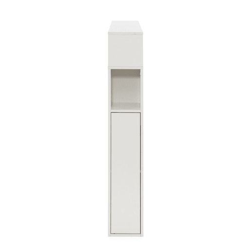 Cabeceira Zeus 165 cm branca, 2 portas 9 espaços