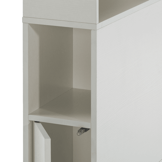 Cabeceira Zeus 165 cm branca, 2 portas 9 espaços