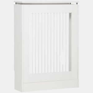 HOMCOM Cobertura de Radiador Cobertura de Radiador Moderno de MDF com Prateleira Superior para Sala de Estar dormitório Escritório 60x18x84 cm Branco