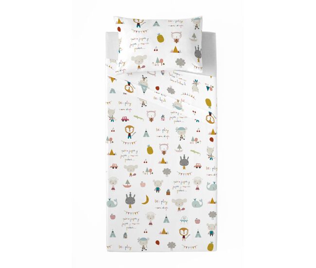 Juego de sábanas jugar rev cama 105