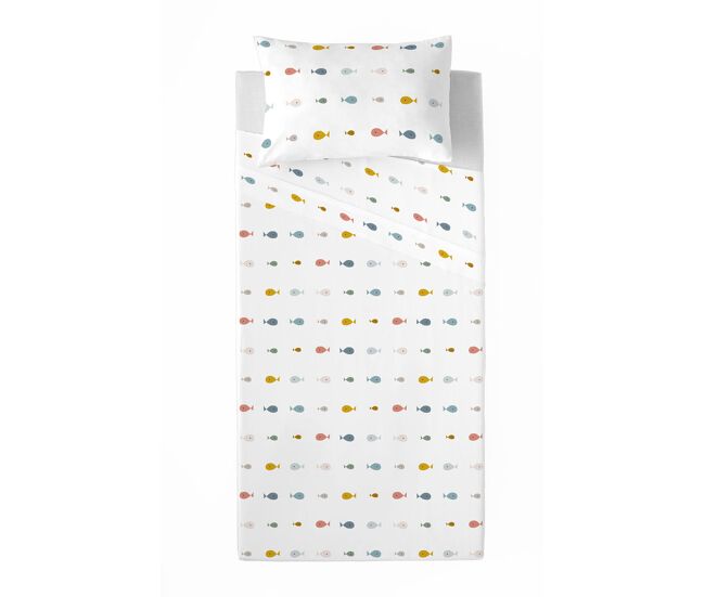 Juego de sábanas mapa mundi coor cama 105