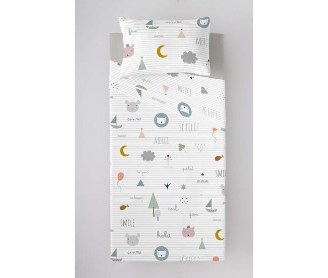 Juego de sábanas se feliz cama 105