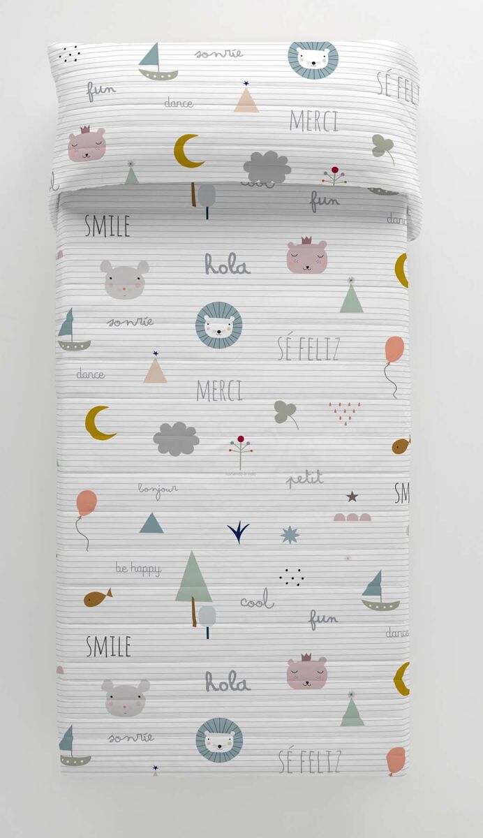 Colcha bouti se feliz 200x260 cm