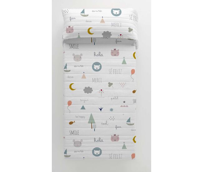 Colcha bouti se feliz 180x260 cm