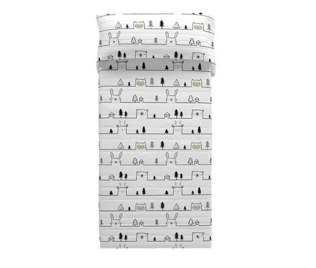Colcha bouti house animals cama 90