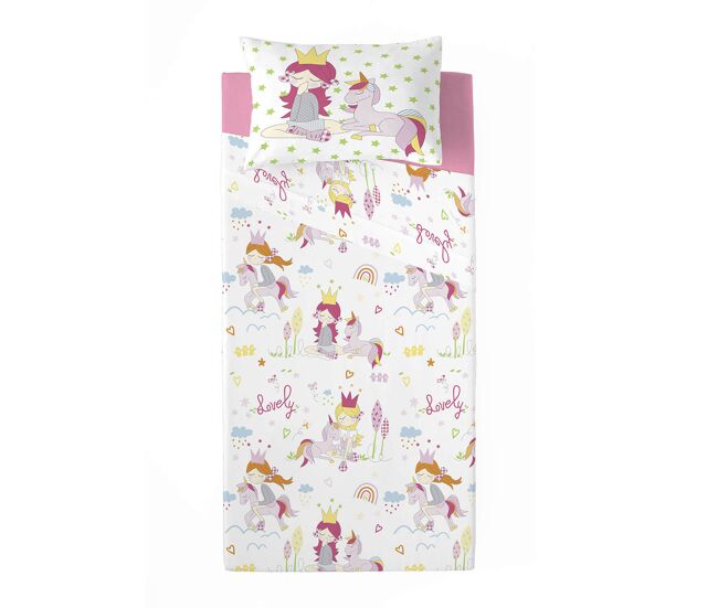 Juego de sábanas lovely cama 105