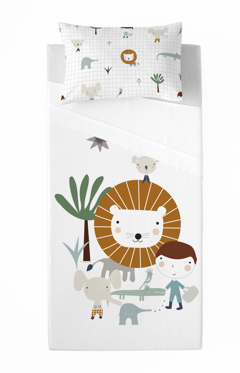 Juego de sábanas jungla niño a cama 105