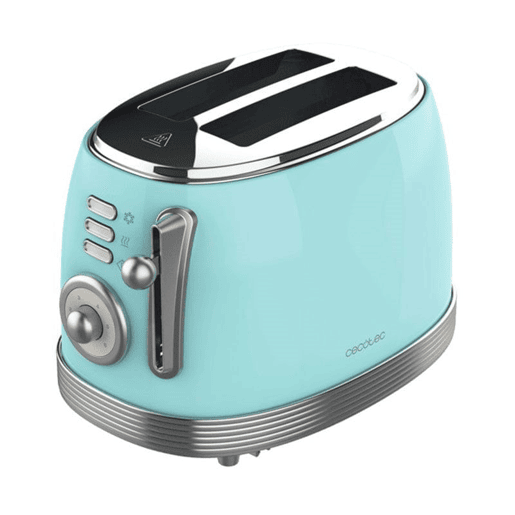 Torradeira Cecotec Vintage 800 Light Blue 850 W Torradeira Cecotec Vintage 800 Light Blue 850 W