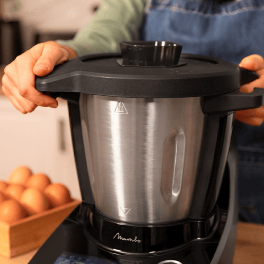 Cecotec Robot de cozinha com 37 funções, TFT, APP, balança e jarro de aço inoxidável apta para máquina da louça.