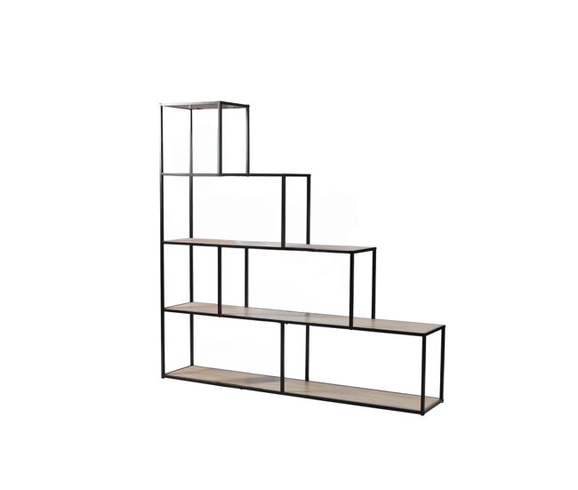 Biblioteca 5 niveles diseño escalera - l160 x h157 cm - lexie