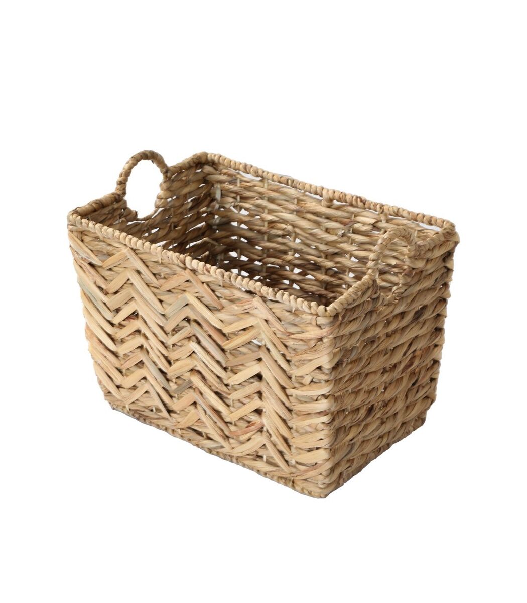 Cesta alta de jacinto de agua - l46cm x a32 cm