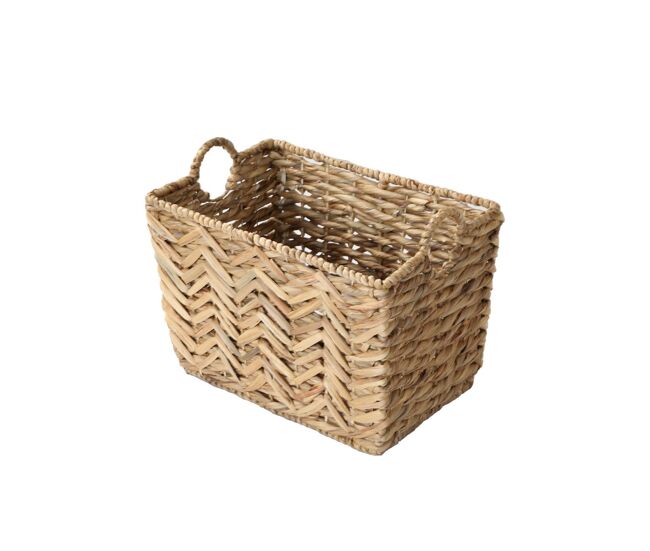 Cesta alta de jacinto de agua - l46cm x a32 cm