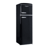 Frigorífico 2 portas - Estilo Retro  Vintage - Frigelux RFDP246RNA++ - Preto  Black - Classe E