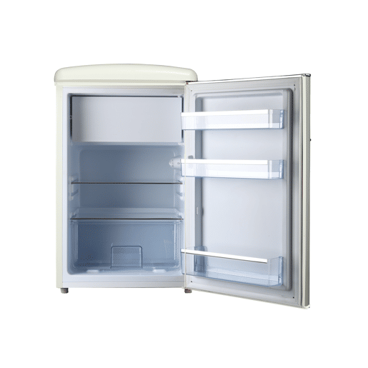 Frigorífico Mini Bar com congelador - Estilo Retro  Vintage - Frigelux R4TT108RCE - Creme  Cream - Classe E
