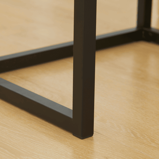 HOMCOM Mesa Consola com Gaveta Consola Moderna Mesa de Entrada com Pés de Aço para Corredor Sala de Estar Dormitório 40x30x76 cm Madeira e Preto