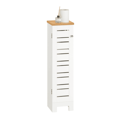 Armário para rolos de papel higiénico SoBuy Branco 20x18x75 cm BZR85-W