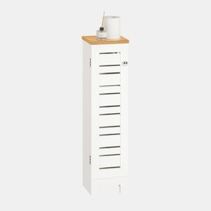 Armário para rolos de papel higiénico SoBuy Branco 20x18x75 cm BZR85-W