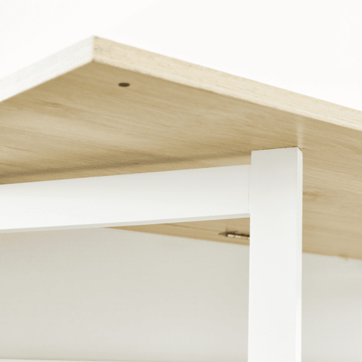 HOMCOM Mesa Alta Extensível com Lateral Dobrável Mesa de Bistró com Compartimentos de Armazenamento e 1 Porta para Cozinha Sala de Jantar 116x79,5x91 cm Branco