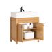 Mueble para debajo del Lavabo con 2 Puertas SoBuy BZR98-N Mueble para debajo del Lavabo con 2 Puertas SoBuy BZR98-N Natural