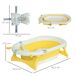 Bañera para Bebé Plegable PP, TPE HOMCOM Bañera para Bebé Plegable PP, TPE HOMCOM Amarillo