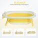 Bañera para Bebé Plegable PP, TPE HOMCOM Bañera para Bebé Plegable PP, TPE HOMCOM Amarillo