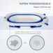 Bañera para Bebé Plegable PP, TPE HOMCOM Bañera para Bebé Plegable PP, TPE HOMCOM Azul