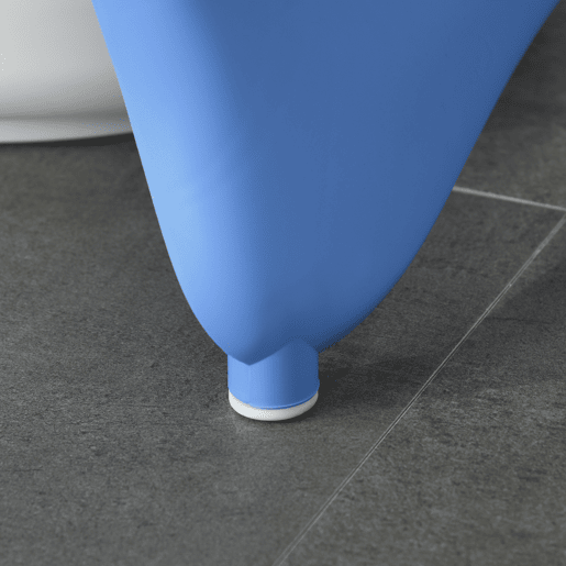 HOMCOM Banheira para Bebé Recém Nascido até 3 Anos Dobrável 30 Litros com Tampa Termossensível e Almofada Confortável Almofadas Antiderrapantes 81,5x50,5x23,5cm Azul e Branco